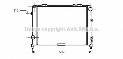 AVA QUALITY COOLING al2034 -  Радиатор, охлаждение двигателя